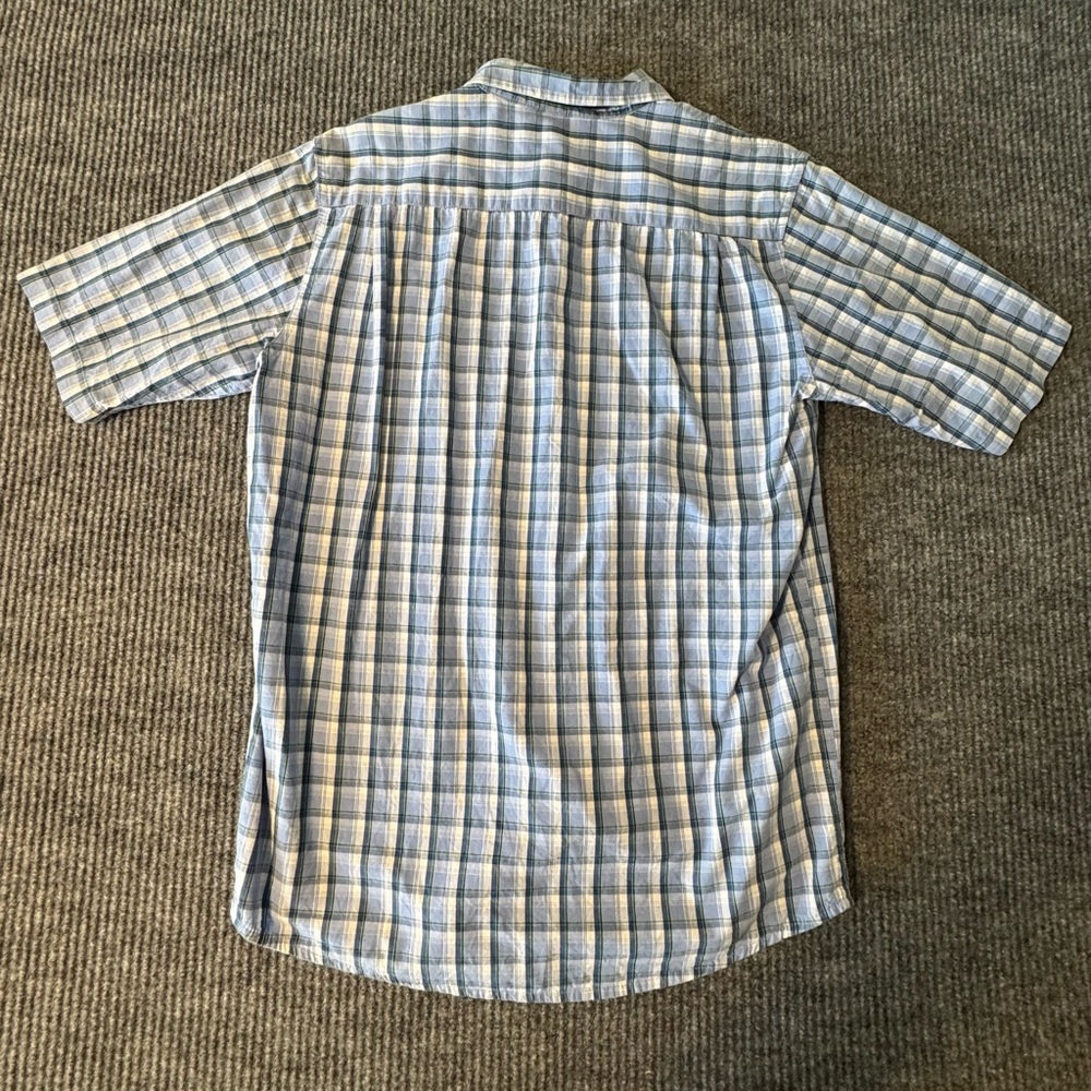 Wrangler Blue and White Plaid Button down Casual Shirt size small‎ - Picture 3 of 3